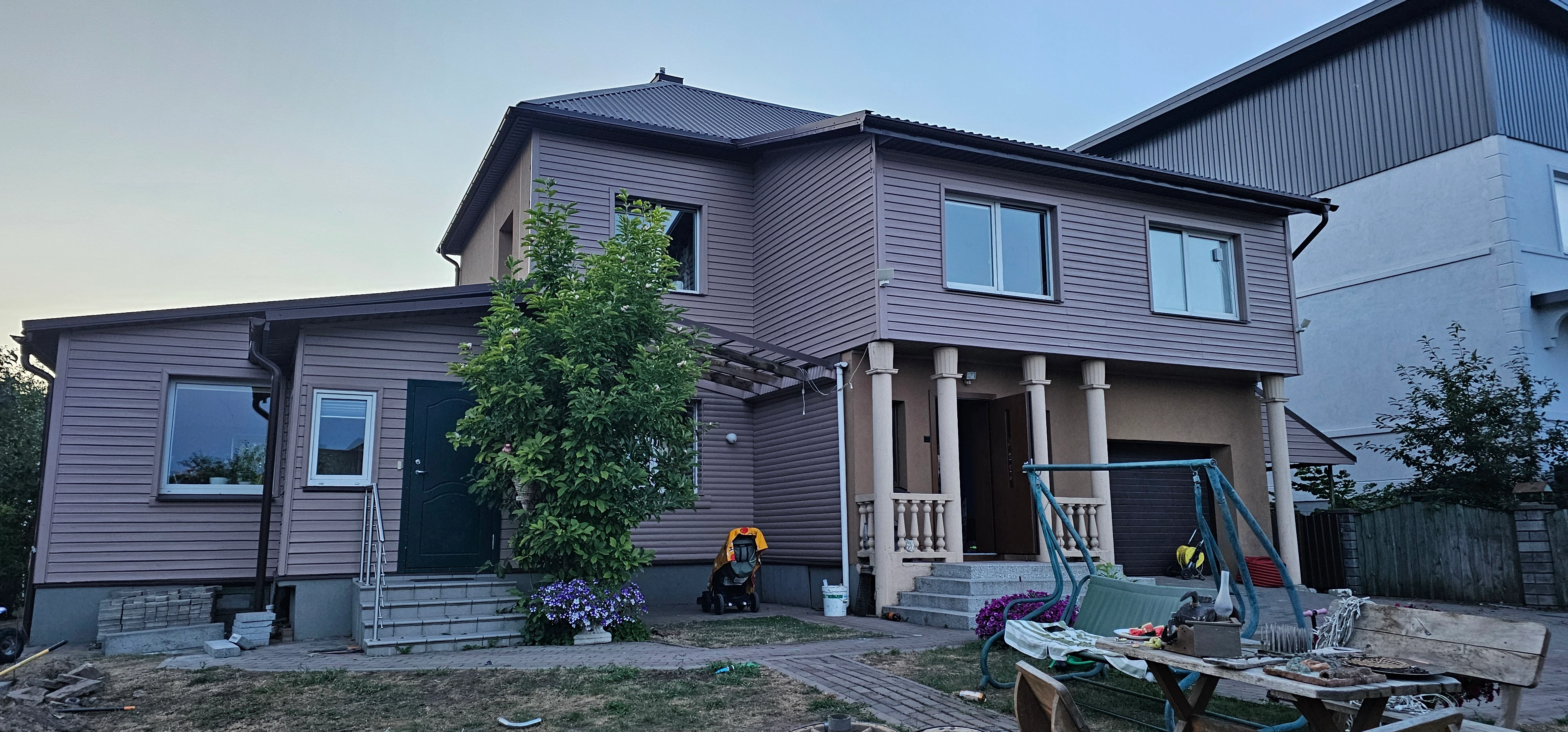 Individualaus gyvenamojo namo fasado dažymas Kaune ir Kauno rajone